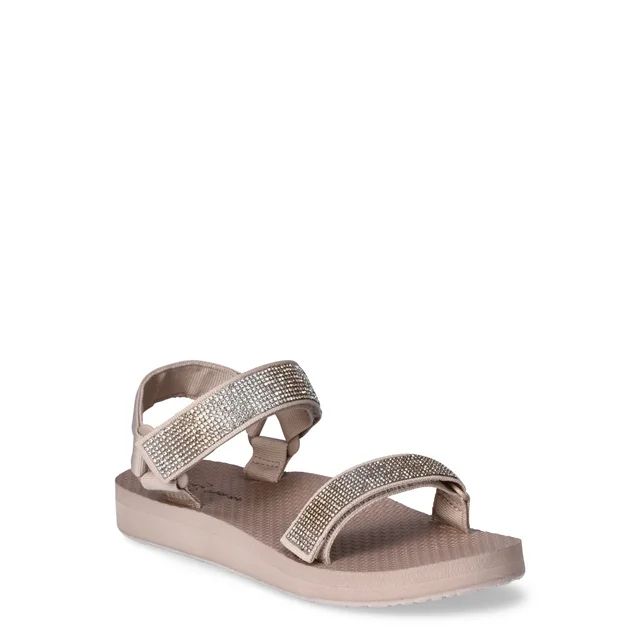 Time and Tru Women's Bling Nature Sandals, Sizes 6-11 | Walmart (US)