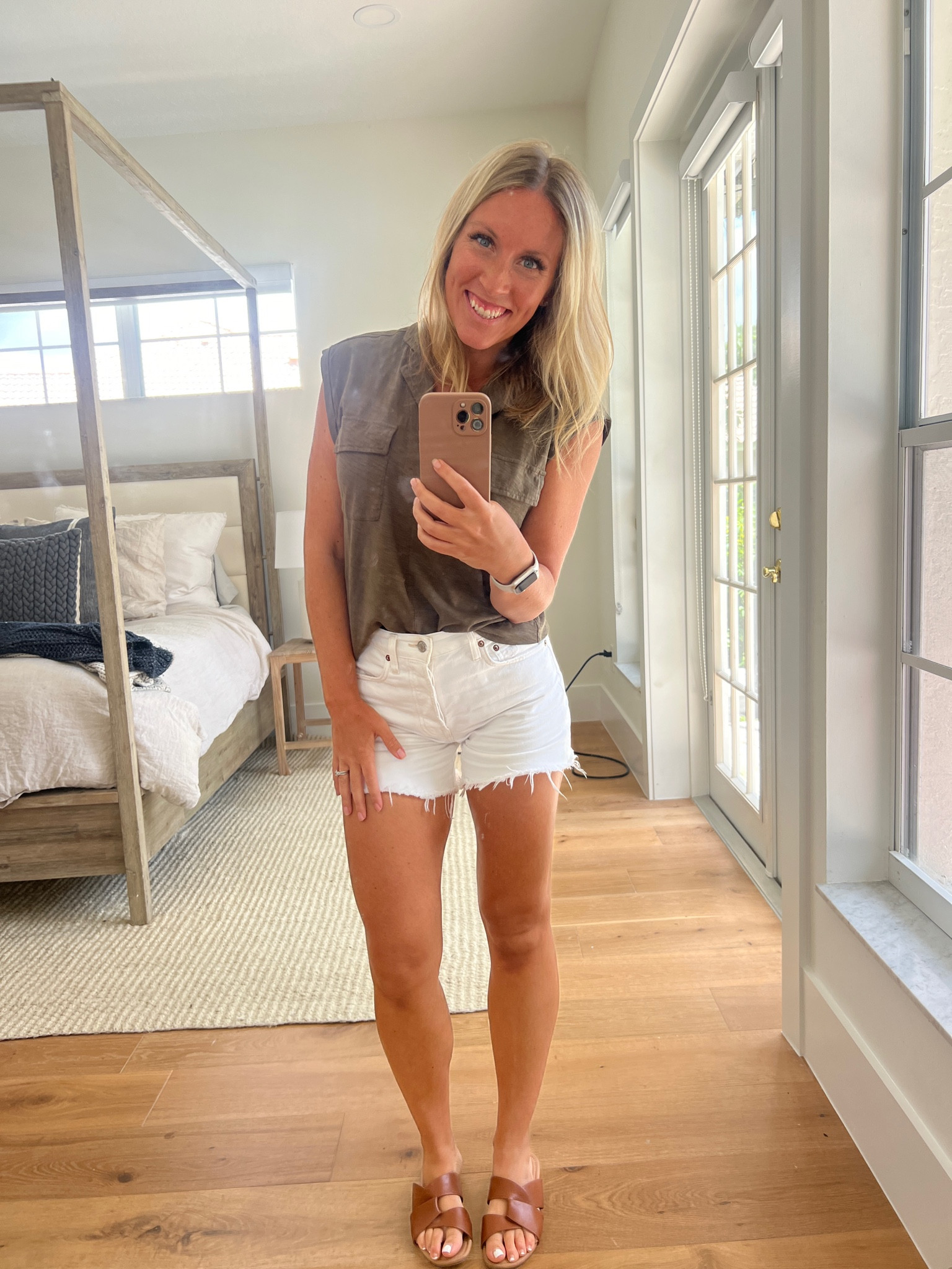 Casual shorts and t shirt I’m loving! 

#LTKWorkwear #LTKFamily #LTKStyleTip