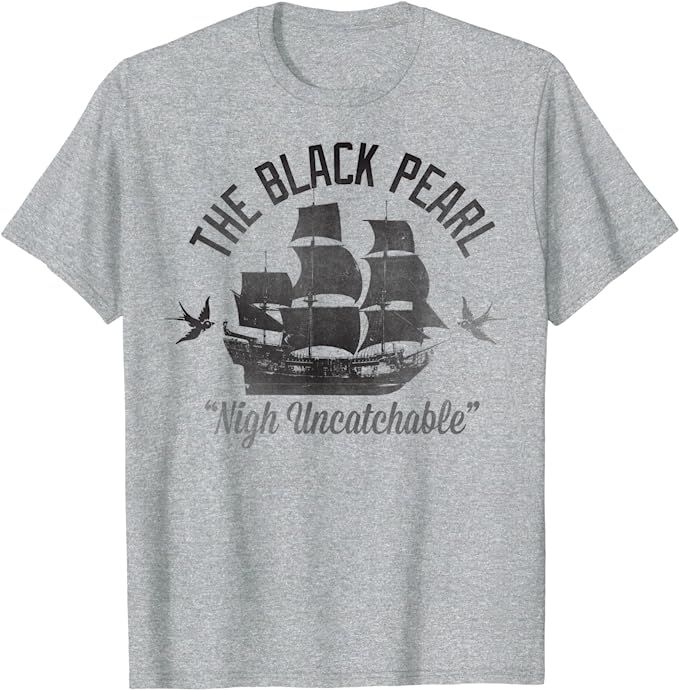 Disney Pirates of the Caribbean Untouchable Black Pearl T-Shirt | Amazon (US)