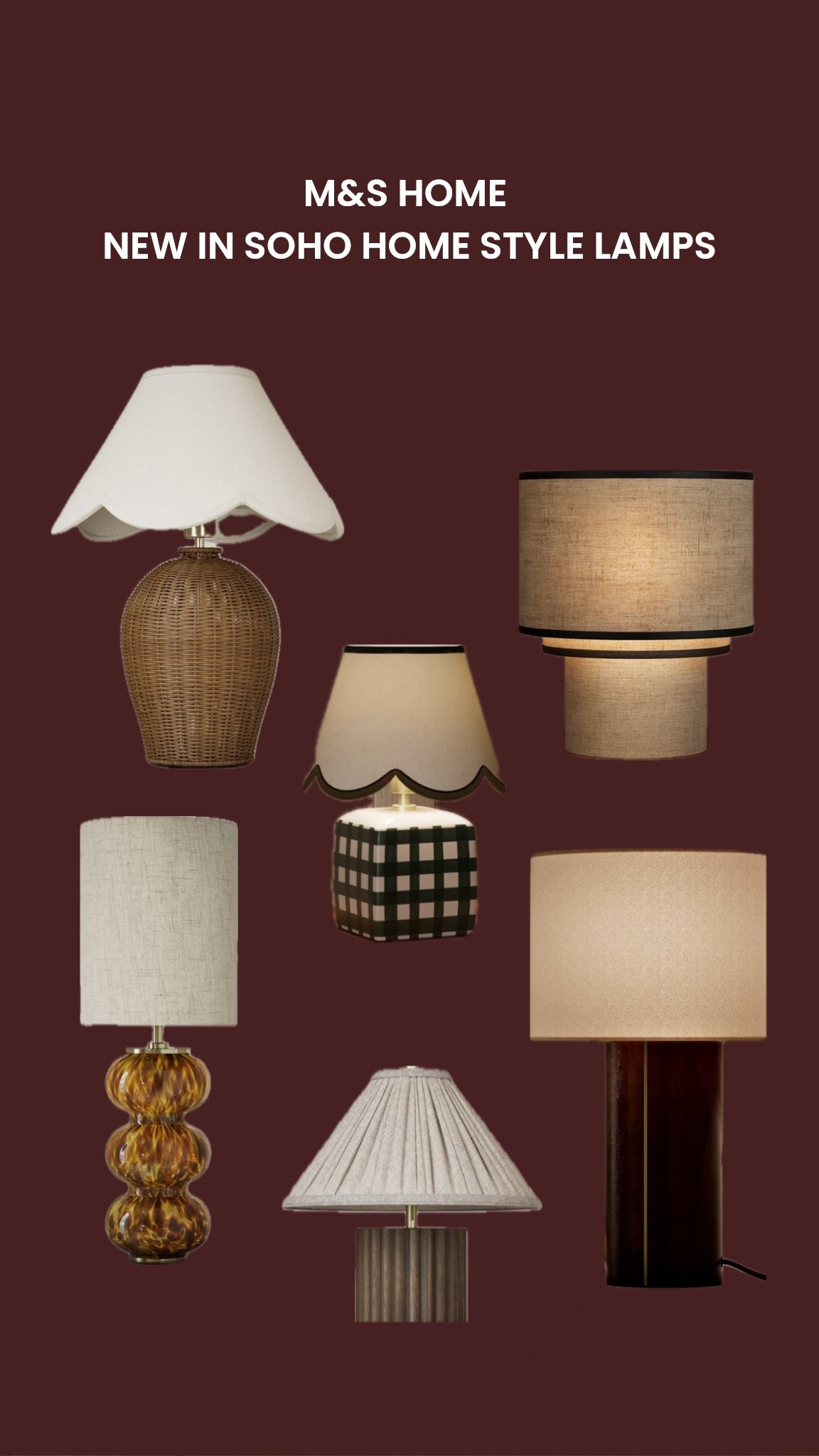 M&S home new in - trending soho house style lamps!! 

Soho house, homewear, autumn decor, home decor, interior style 

#LTKuk #LTKhome #LTKautumn