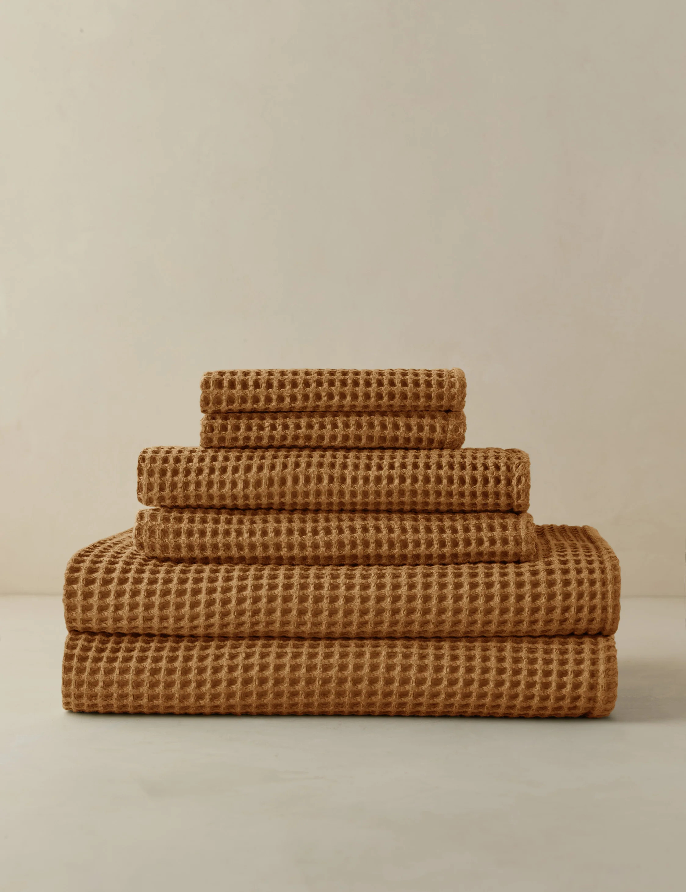 Bexley Organic Cotton Waffle Towel, Marigold | Lulu and Georgia 
