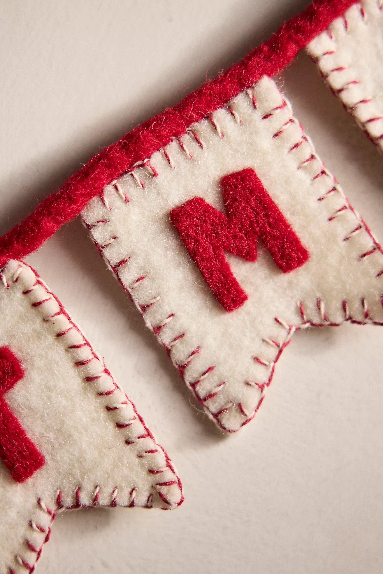 MERRY CHRISTMAS Felt Garland | Anthropologie (US)