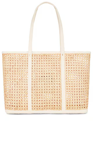 Hamptons Bag in Tan & Cream | Revolve Clothing (Global)