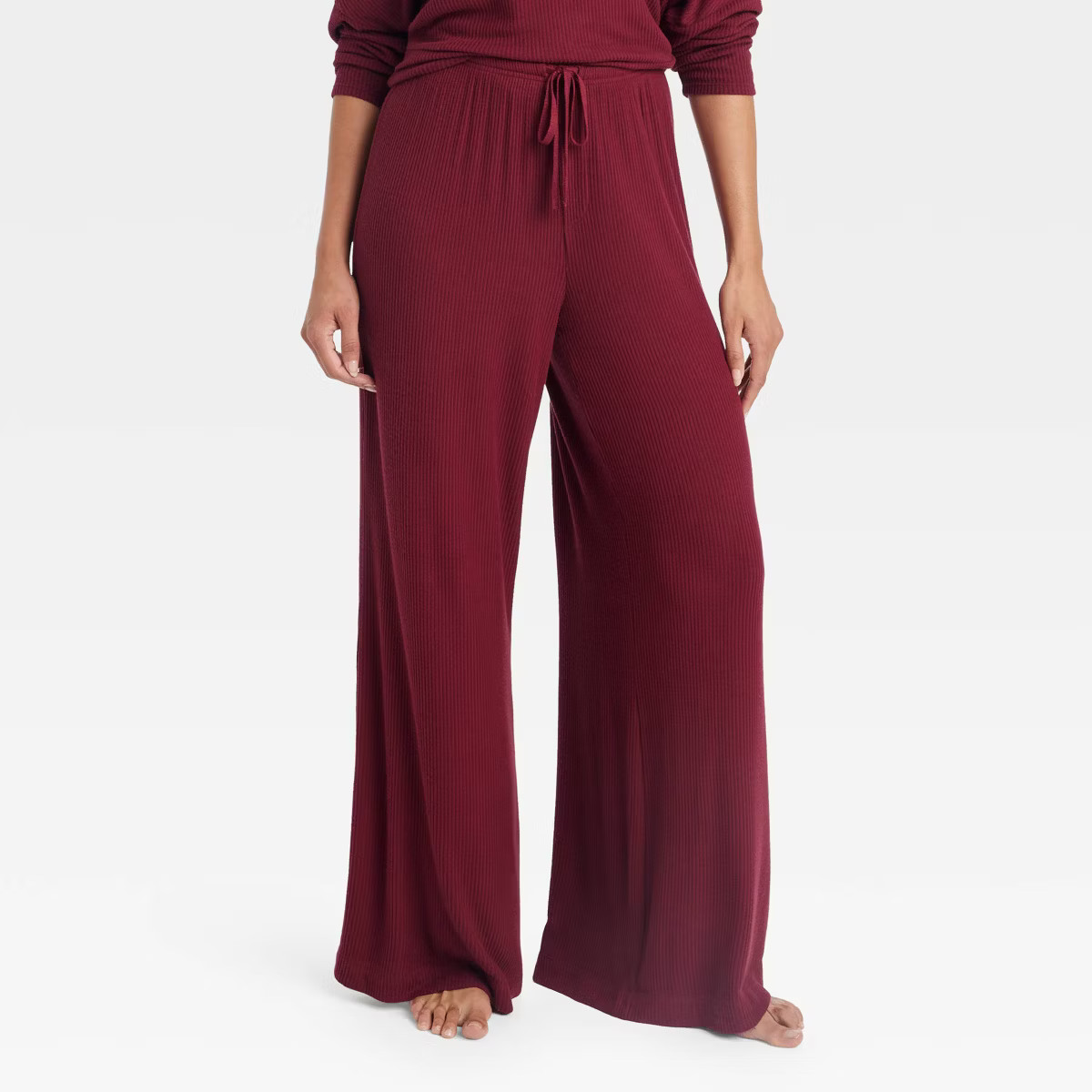 Women's Cozy Ribbed Wide Leg Pants - Auden™ | Target