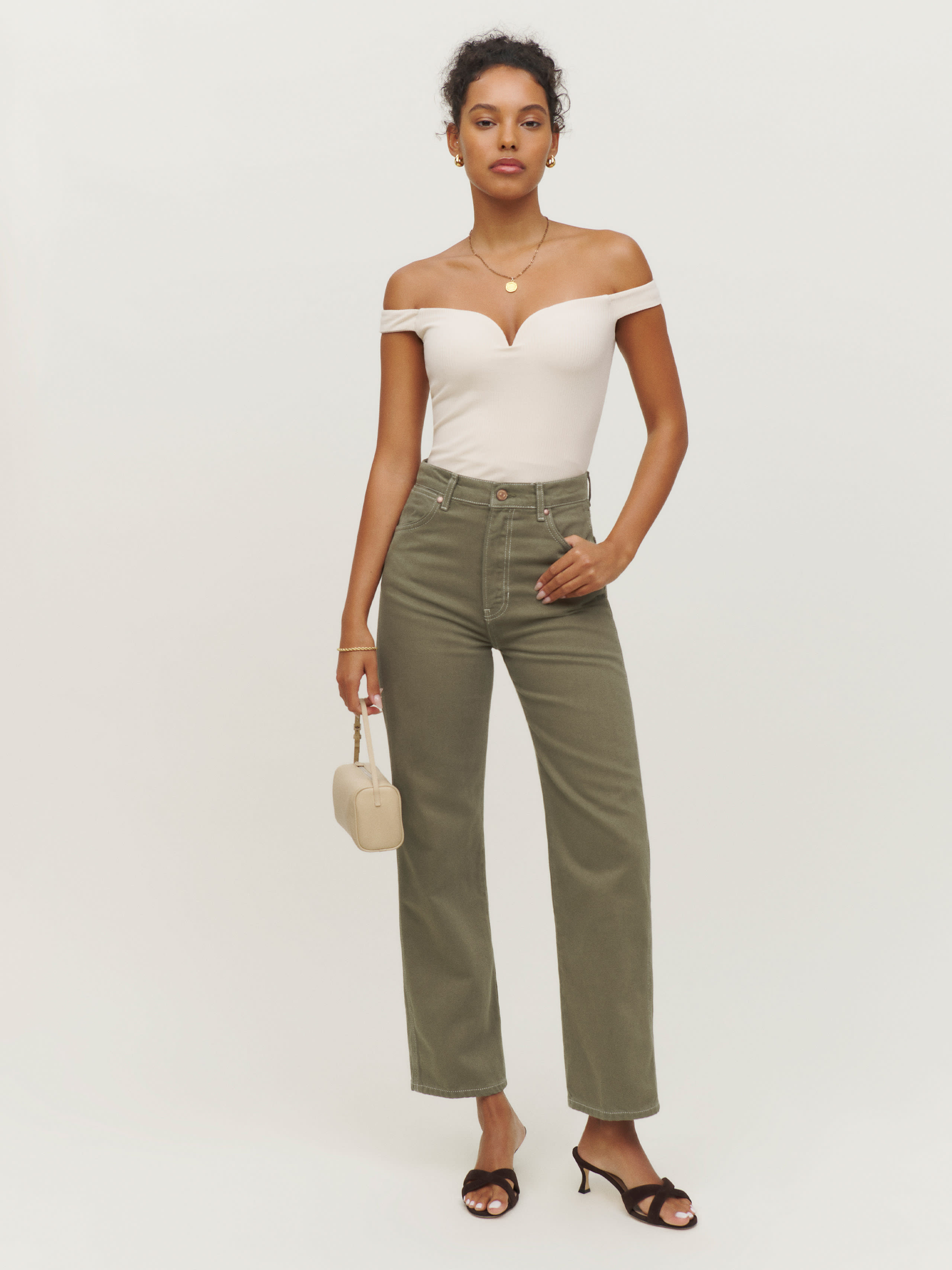 Cowboy High Rise Straight Jeans | Reformation (Global)