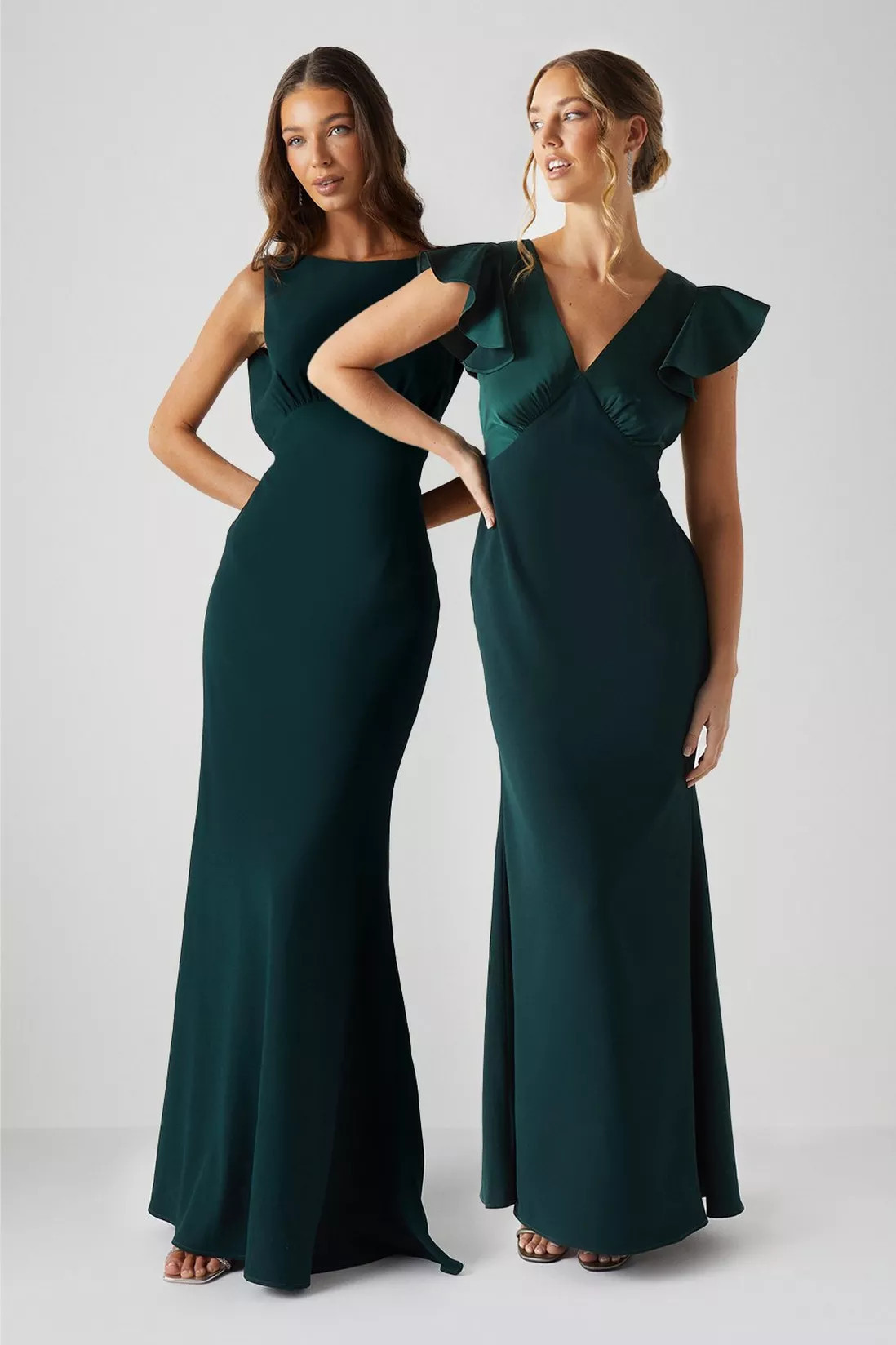 Dresses | V Neck Angel Sleeve Satin Bridesmaids Dress | Coast | Coast UK & IE