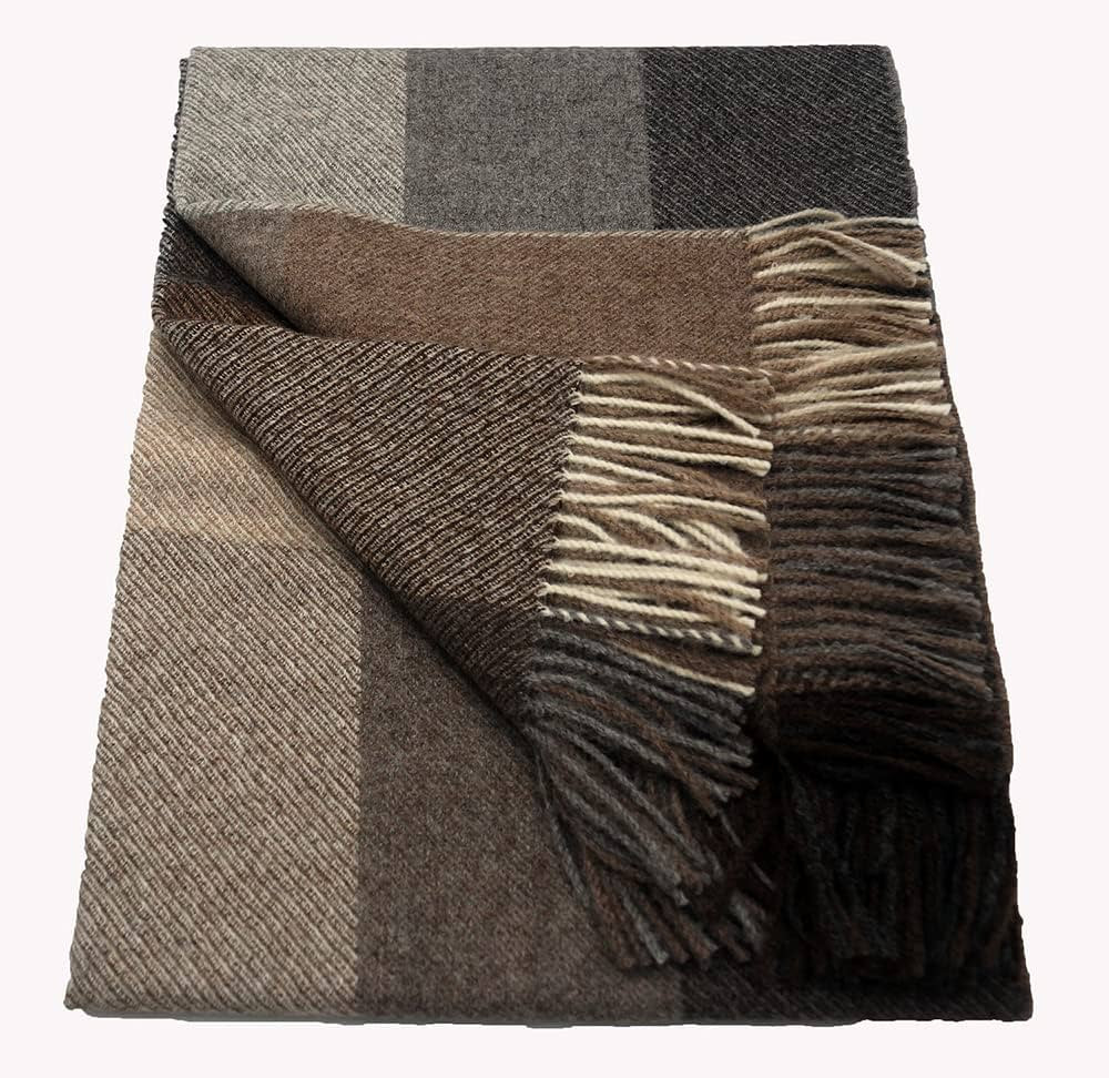 Alpaca Neutral Multi-Color Patchwork Throw, Brown Multi-Color | Amazon (US)