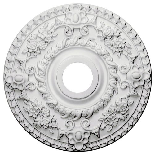 EKENA MILLWORK CM18RO Rose Ceiling Medallion, 18"OD x 3 1/2"ID x 1 1/2"P, Factory Primed | Amazon (US)