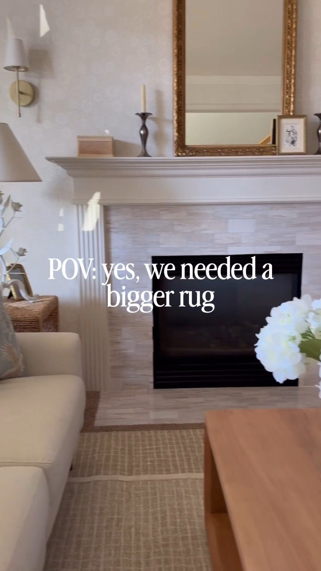 I helped my friend update her living room and I am shocked at the change the rug made! 

Before, it wasn't the style she wanted for her home and we needed a bigger rug. Enter this thick cozy lovely wool rug from @joonloloi in a large enough size for this room. She would love to replace the carpet with hardwood floors but until then a big rug makes the whole room feel bigger and intentional. 

We have a lot of light colors and beiges in here in different tones and somehow they all work together really nicely and a comfortable rug in this sturdy wool adds a great feel of quality. 

For a while I thought the curtains were the biggest change in this room but now I think it might be the rug, what do you guys think?! So here's your reminder that a great rug is an essential foundation for a room update!

#LTKHome