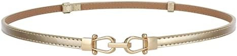 JASGOOD Leather Skinny Women Belt Ladies Thin Waist Belts Plus Size Adjustable for Jeans Pants Dr... | Amazon (US)