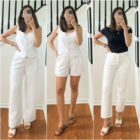 Summer capsule outfits
Everything’s on sale
Linen trousers are tts!
Linen vest tts
Linen shorts tts
Black top comes in more colors and my size is mediumm

#LTKStyleTip #LTKSaleAlert #LTKFindsUnder50