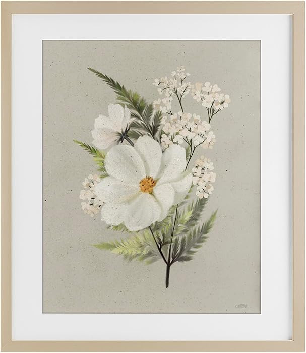 Stupell Industries Paper Flowers Lush Blossoms Birch Framed Print Under Glass, design by House Fe... | Amazon (US)