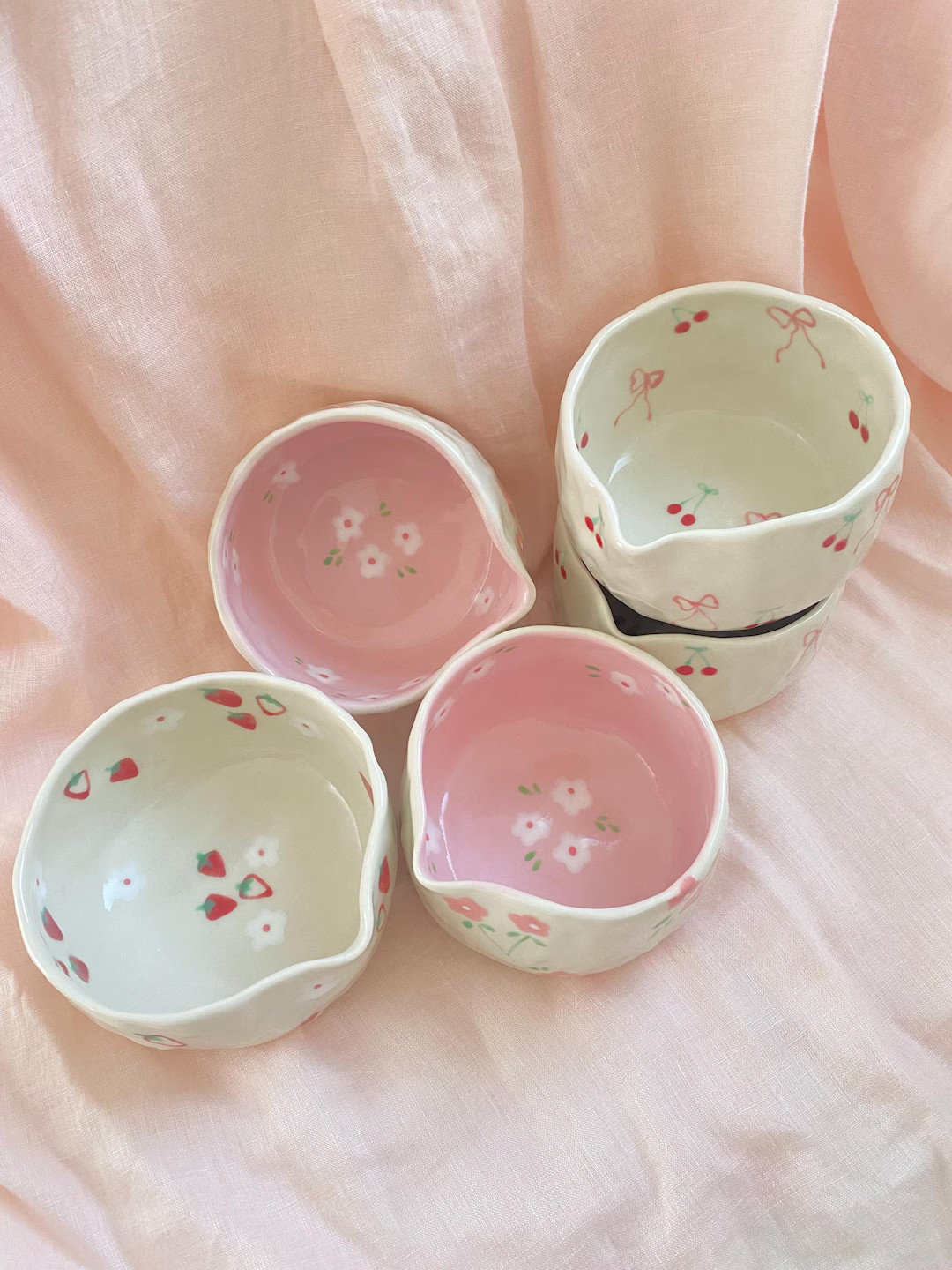 Matcha Bowl - Hand Pinched and Hand Painted Ceramic - Price for an Individual Item (whisk Not Inc... | Etsy (US)