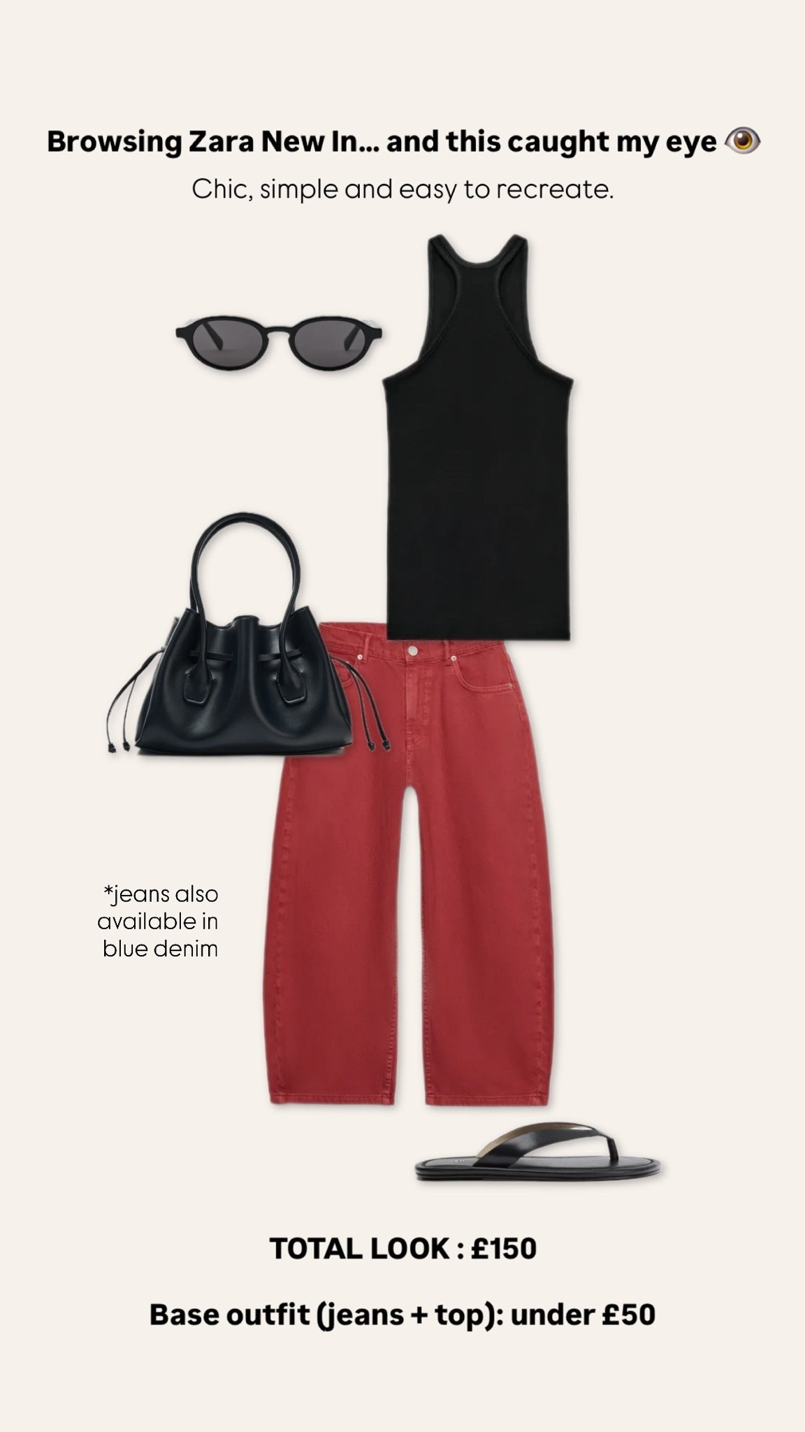 Zara new in

Simple jeans and a nice top summer outfit styling red barrel leg jeans

#LTKuk #LTKsummer #LTKjeans