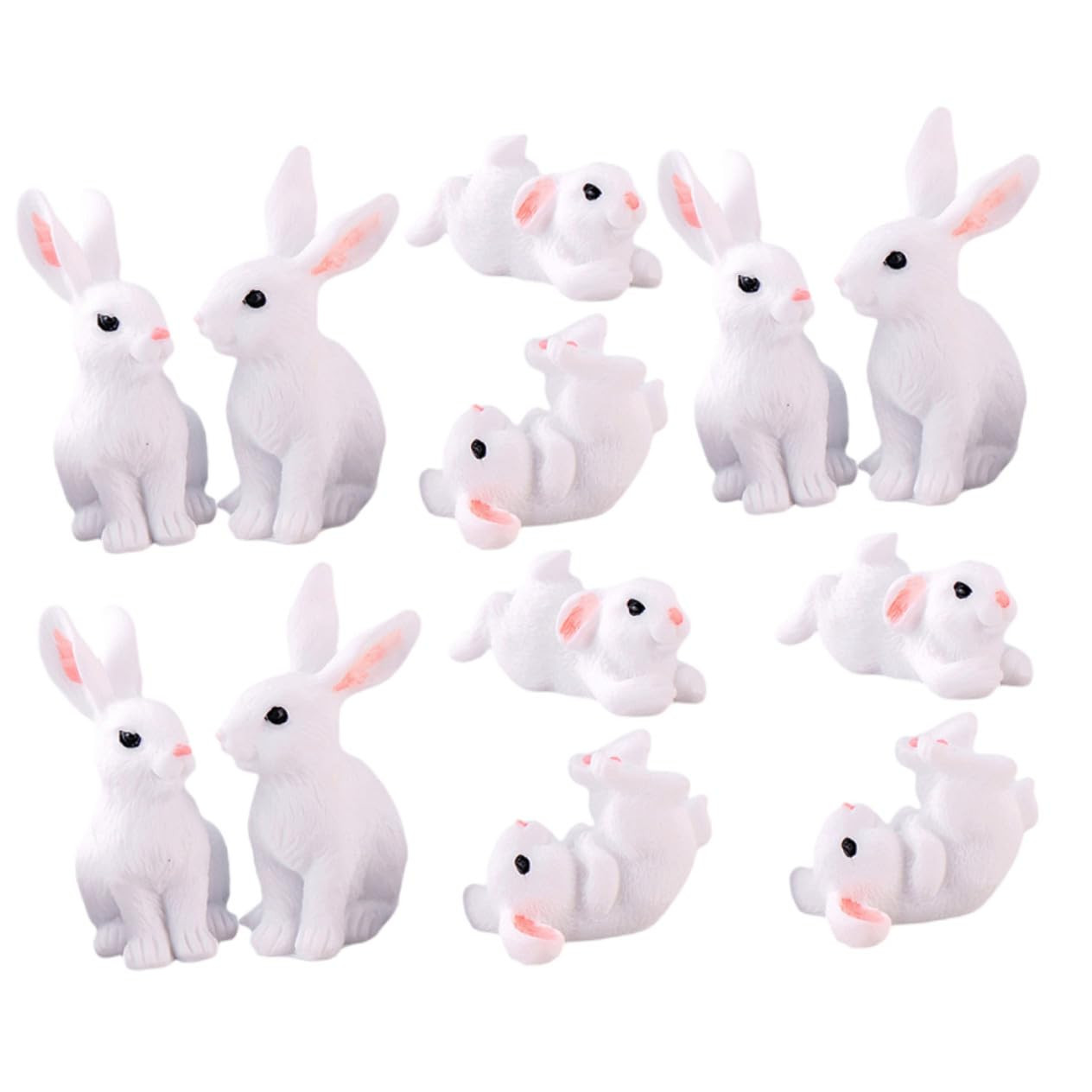 Miniatur Kaninchen Figuren Aus Harz Gartendeko Mikro Landschaft Ornament 12 Stück Robuste Kleine... | Amazon (DE)