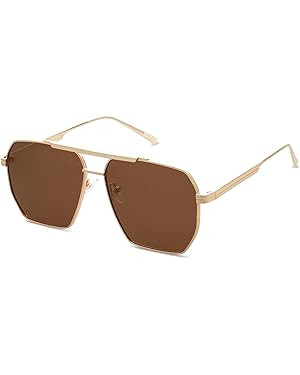 SOJOS Retro Oversized Aviator Polarized Sunglasses for Women Men Vintage Shades UV400 Classic Lar... | Amazon (CA)