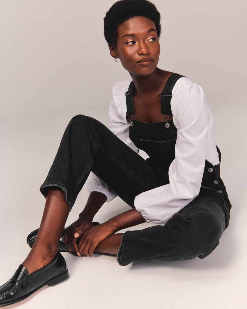 Women's High Rise Overalls | Women's Bottoms | Abercrombie.com | Abercrombie & Fitch (US)