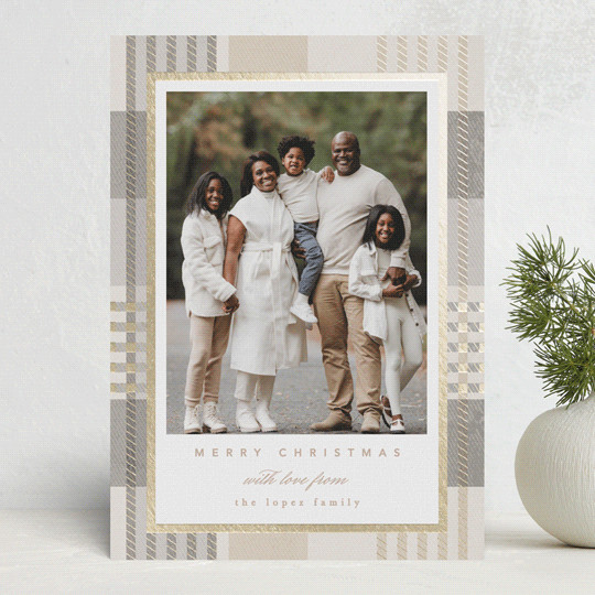 Plaid glam Holiday Cards | Minted