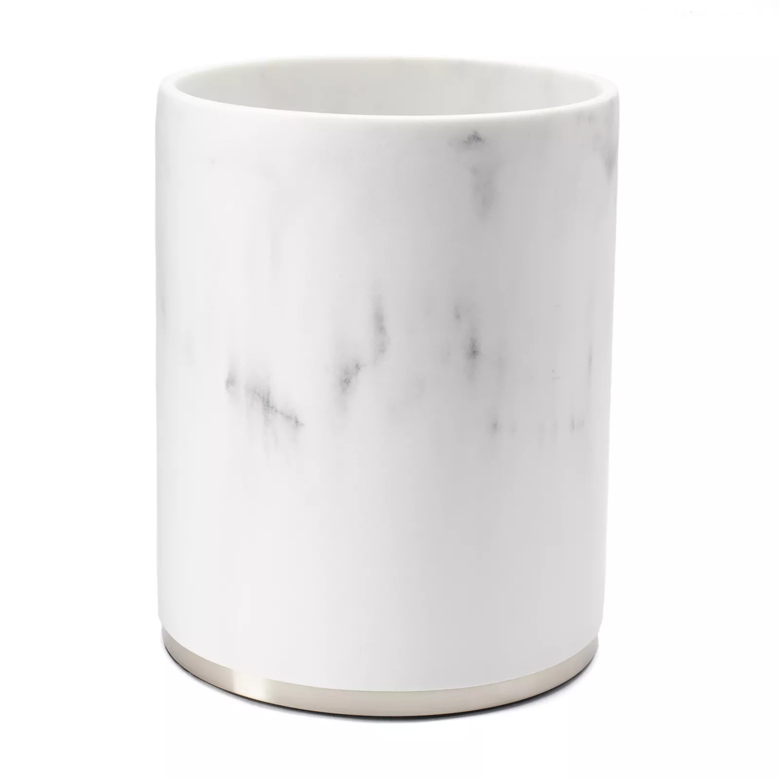 Sonoma Goods For Life Faux Marble Wastebasket, White | Kohl's