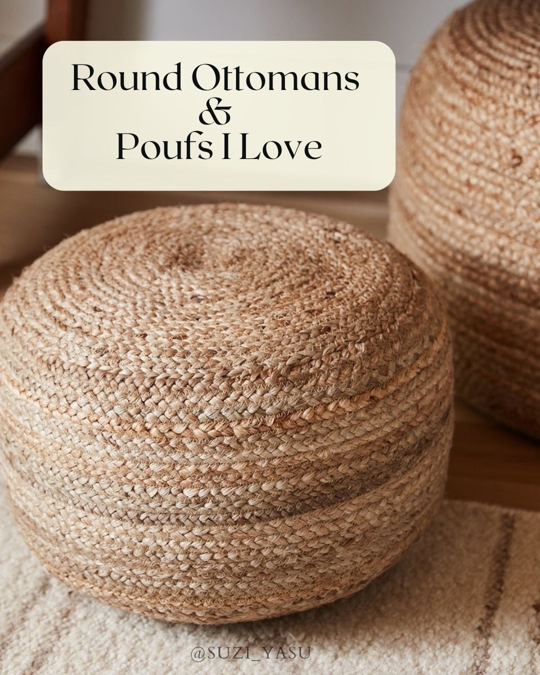 Some corners just call for a soft, inviting touch.
Round poufs and ottomans create warmth, style, and a little extra comfort wherever you place them. 🤍
Discover all the styles on LTK.


#LTKSpringSale #LTKU #LTKHome