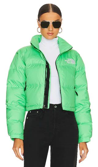 Nuptse Short Jacket in Chlorophyll Green | Revolve Clothing (Global)