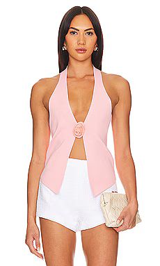 MORE TO COME x Ella Rose Dixie Halter Top in Light Pink from Revolve.com | Revolve Clothing (Global)