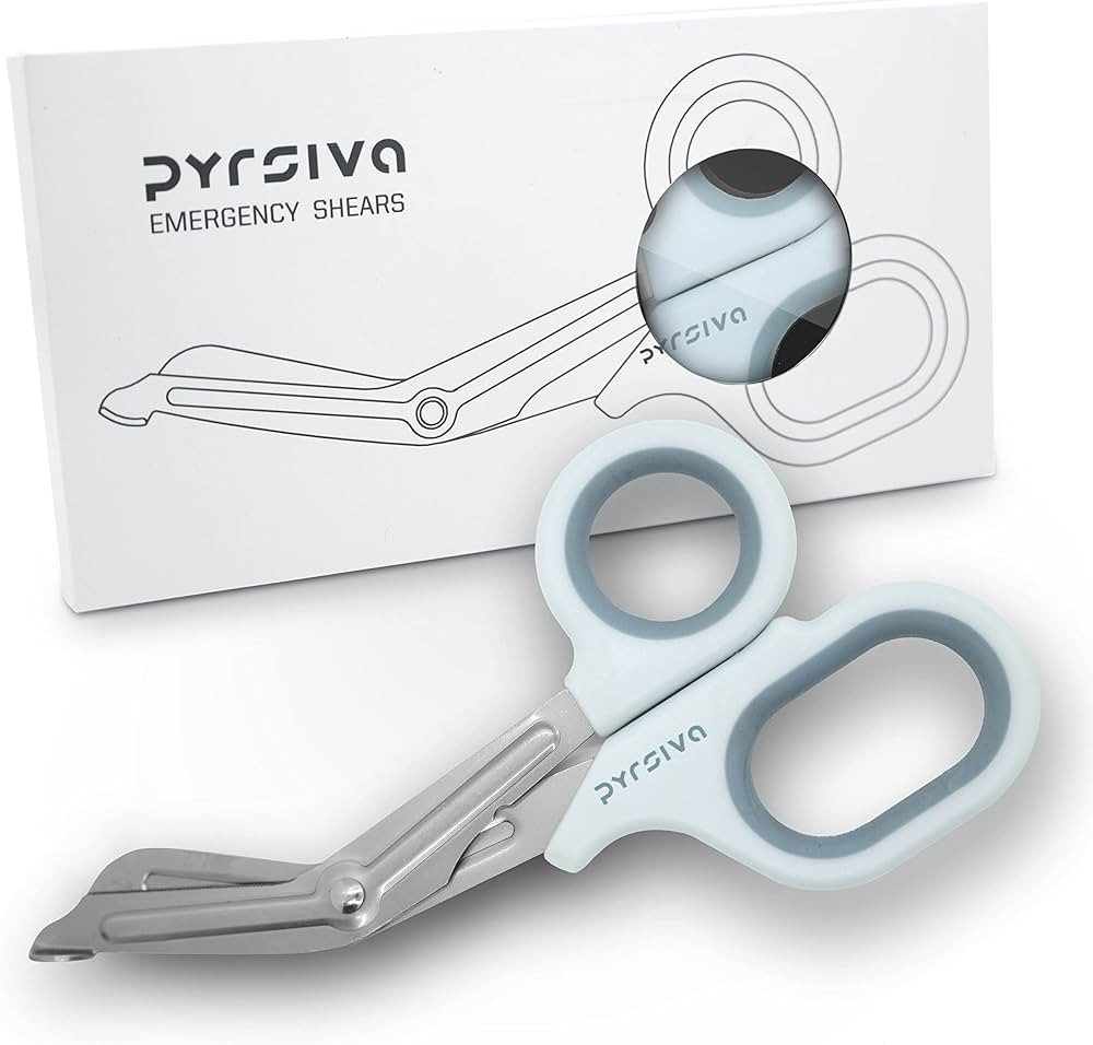 Professional-Grade Emergency Trauma Shears by PYRSIVA MEDICAL | Durable Titanized Blades, Rubberi... | Amazon (US)
