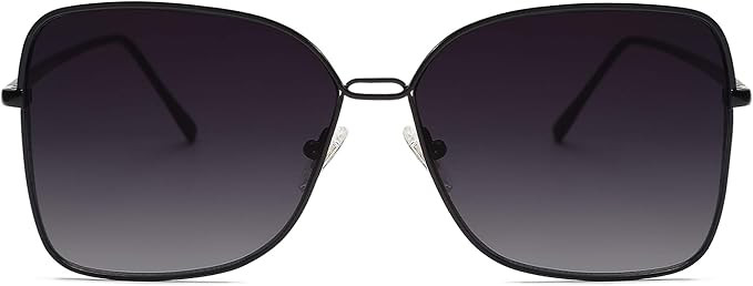 SOJOS Classic Square Oversized Sunglasses for Women Big Large Designer Style Sunnies SJ1082 | Amazon (US)