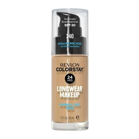 Revlon ColorStay Liquid Foundation Makeup Normal/Dry Skin SPF 20 240 Medium Beige 1 fl oz | Walmart (US)