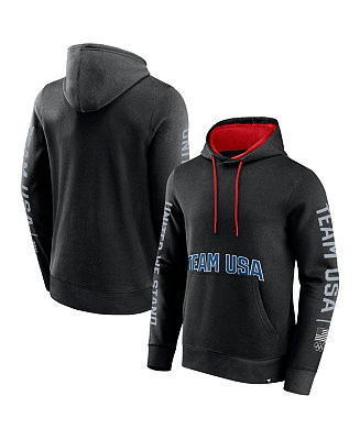 Fanatics Men's Black Team USA Gold Fleece Pullover Hoodie - Macy's | Macy's