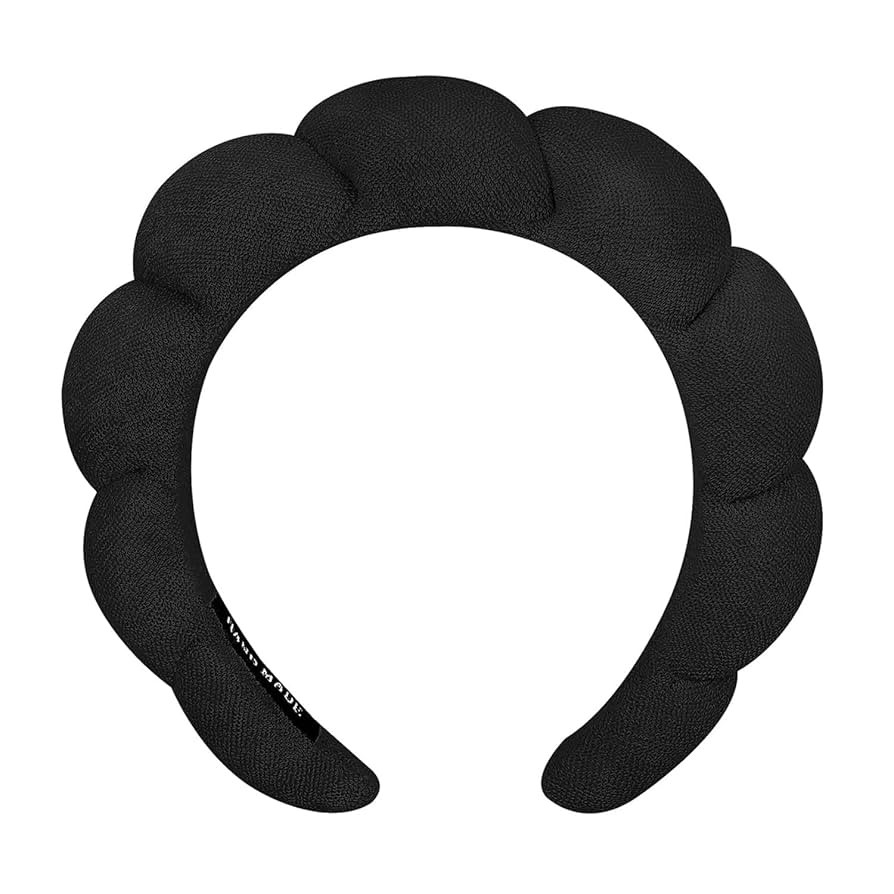 Spa Headbands for Washing Face Makeup Skin Care Headband Women Bubble Facial Beauty Headbands Puf... | Amazon (US)