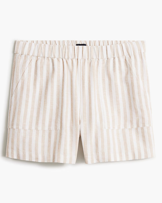 Linen-blend pull-on short | J.Crew Factory