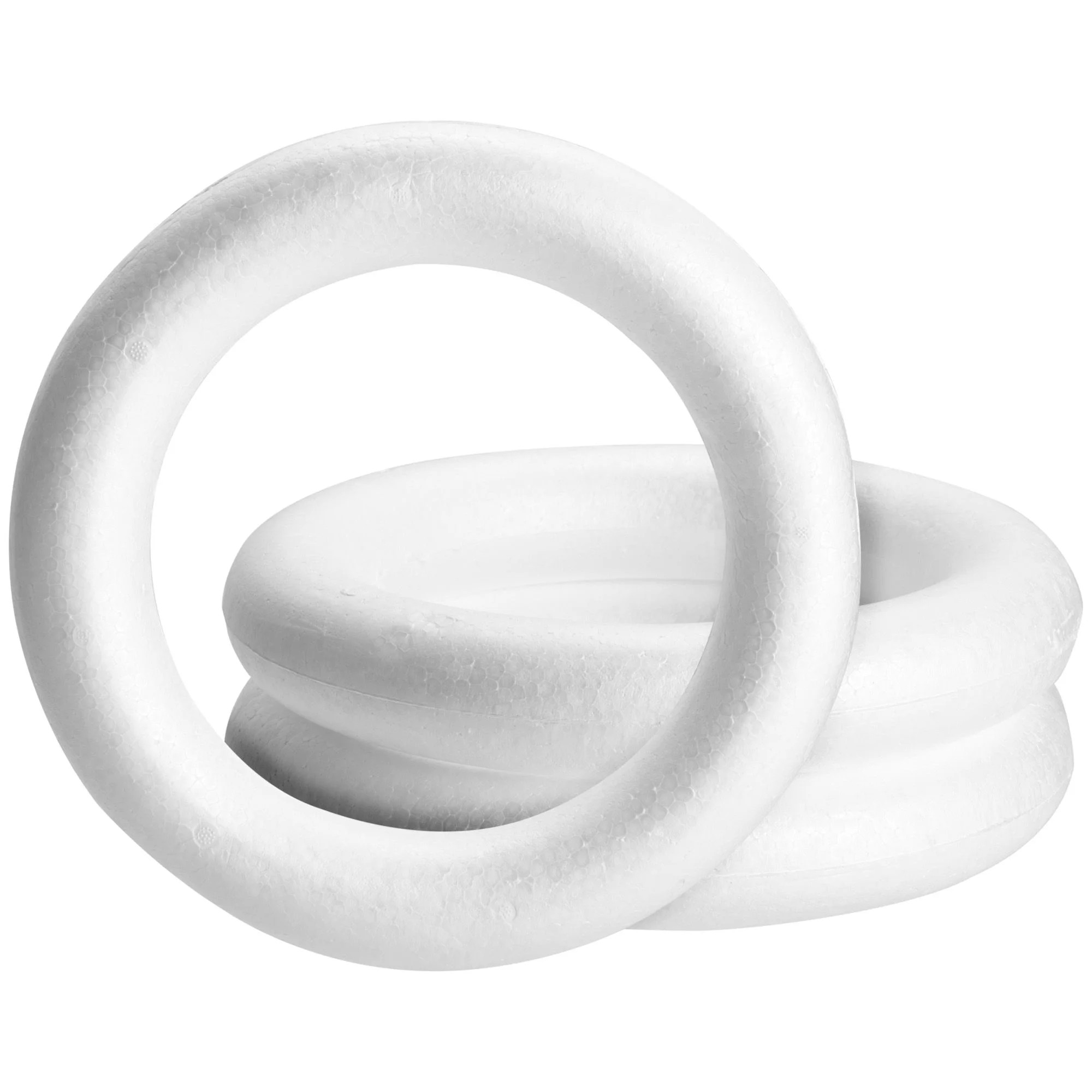 3 Pack Foam Wreath Forms, 12 Inch Round Foam Rings for Crafts, DIY Projects, Holiday Decor | Walmart (US)