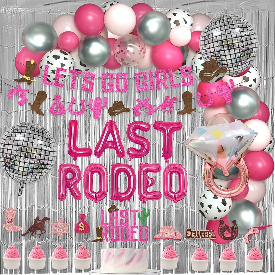 101 PCs Last Rodeo Bachelorette Party Decorations, Hombae Nashville Cowgirl Western Bachelorette ... | Amazon (US)
