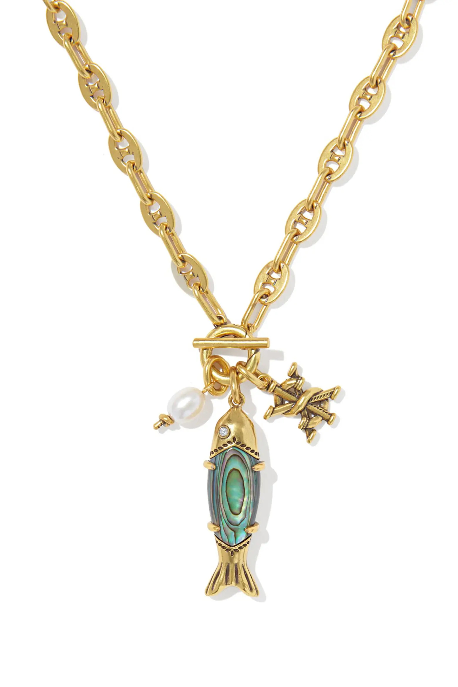 Parker Fish & Cultured Freshwater Pearl Pendant Necklace (Women) | Nordstrom | Nordstrom