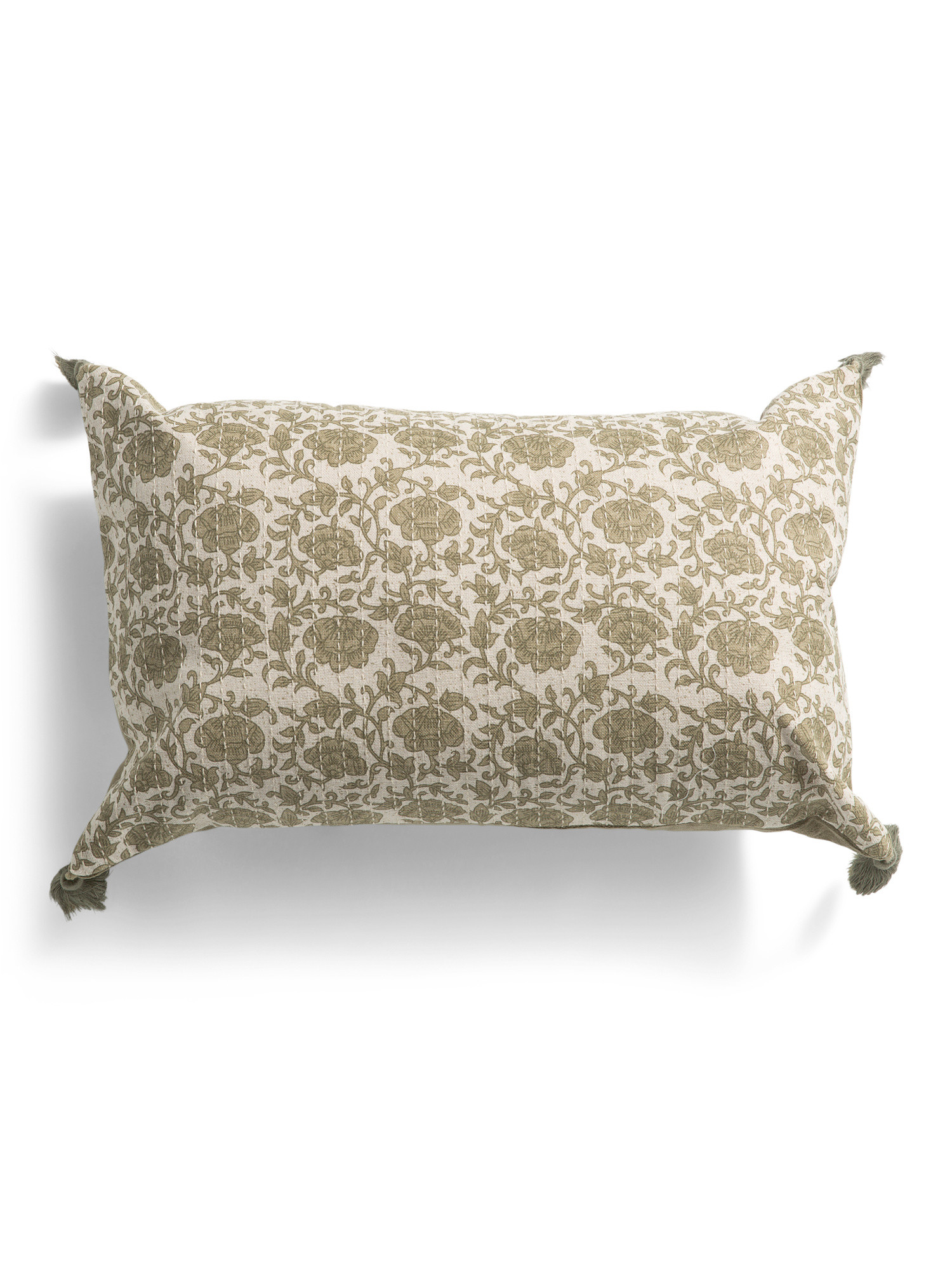 13x21 Floral Block Print Keya Lumbar Pillow | TJ Maxx