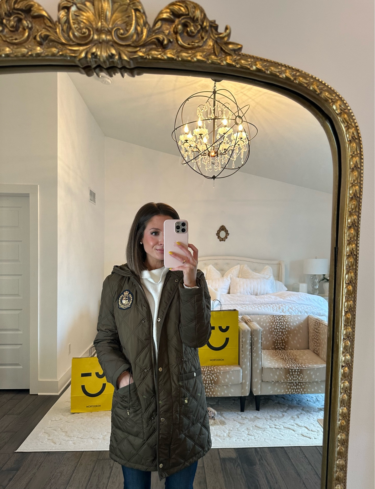 ralph lauren hooded quilted coat (tts, xs)

#LTKxNSale