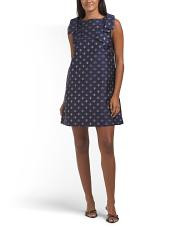 Sleeveless Mini Dress In Fan Floral Jacquard | Mini Dresses | TJ Maxx | TJ Maxx
