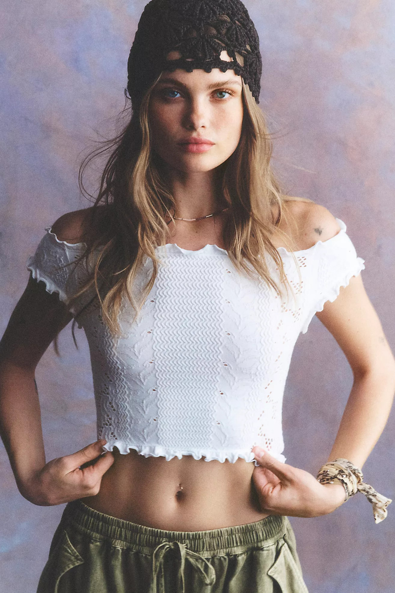 So Soft Frill Seamless Micro Crop | Free People (Global - UK&FR Excluded)