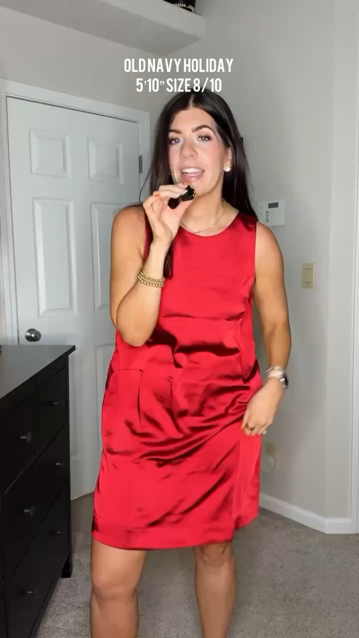 50% off old navy! Red satin bow back dress- runs big on top in a medium tall but ordered medium regular


 fall dress, trending, midsize fall, fall outfit inspo, midsize style, casual outfit, fall colors, sweater weather, midsize fashion, fall fashion, fall chic, easy outfit, mom style, midsize mom, trending fall fashion, red satin dress, bows, holiday fashion, holiday outfit 

#LTKHoliday #LTKMidsize #LTKootd