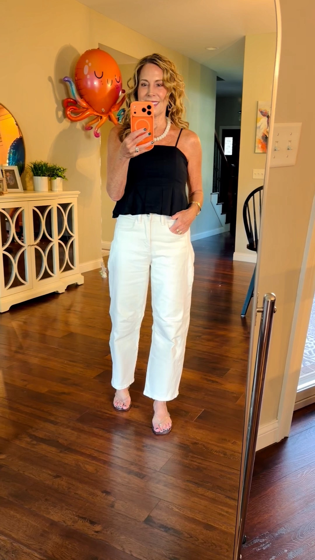 Heading out to see my son-in-laws band play tonight! 

Top from Target
Shoes from Walmart