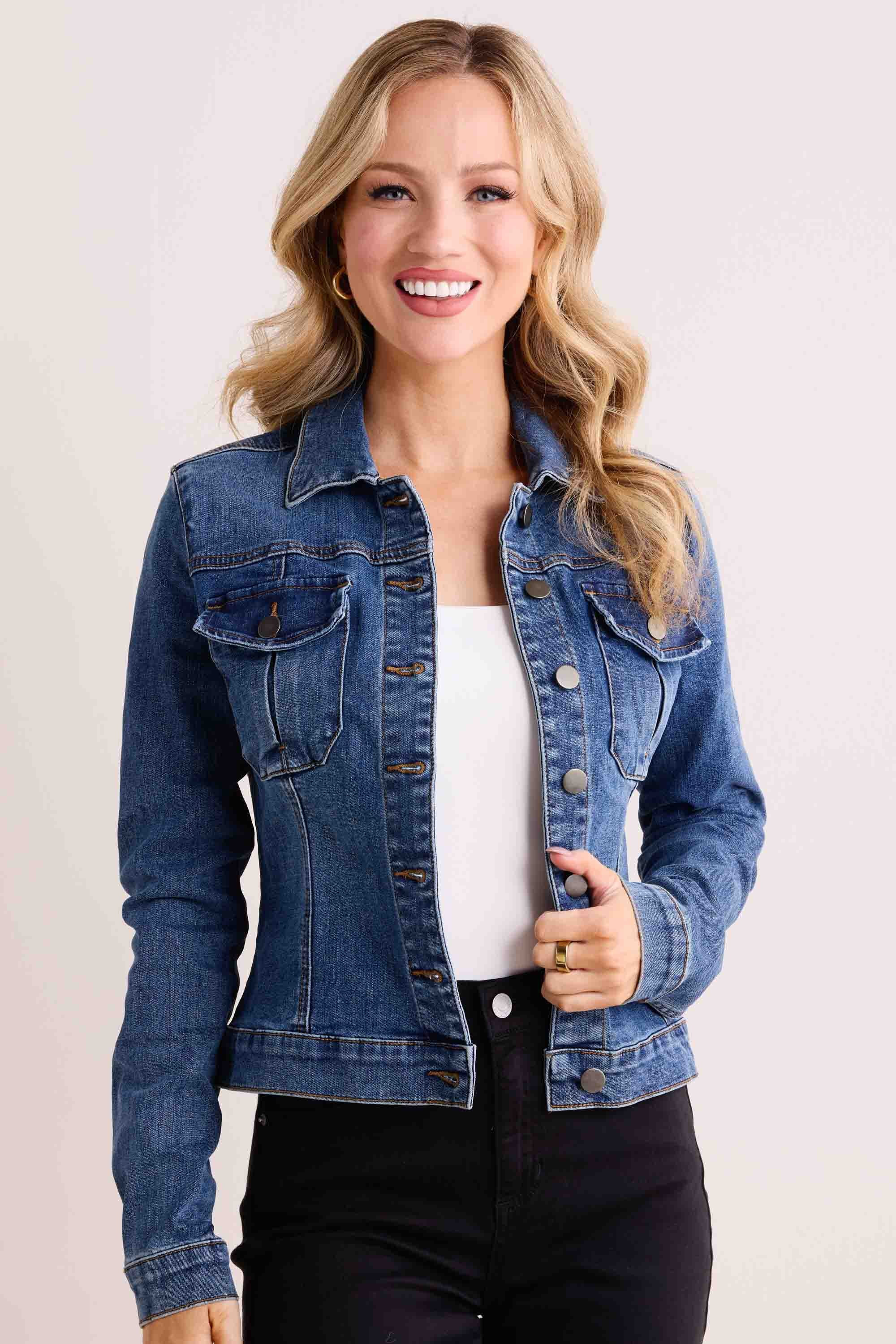 Amelia Denim Jacket by KUT from the Kloth | Avara