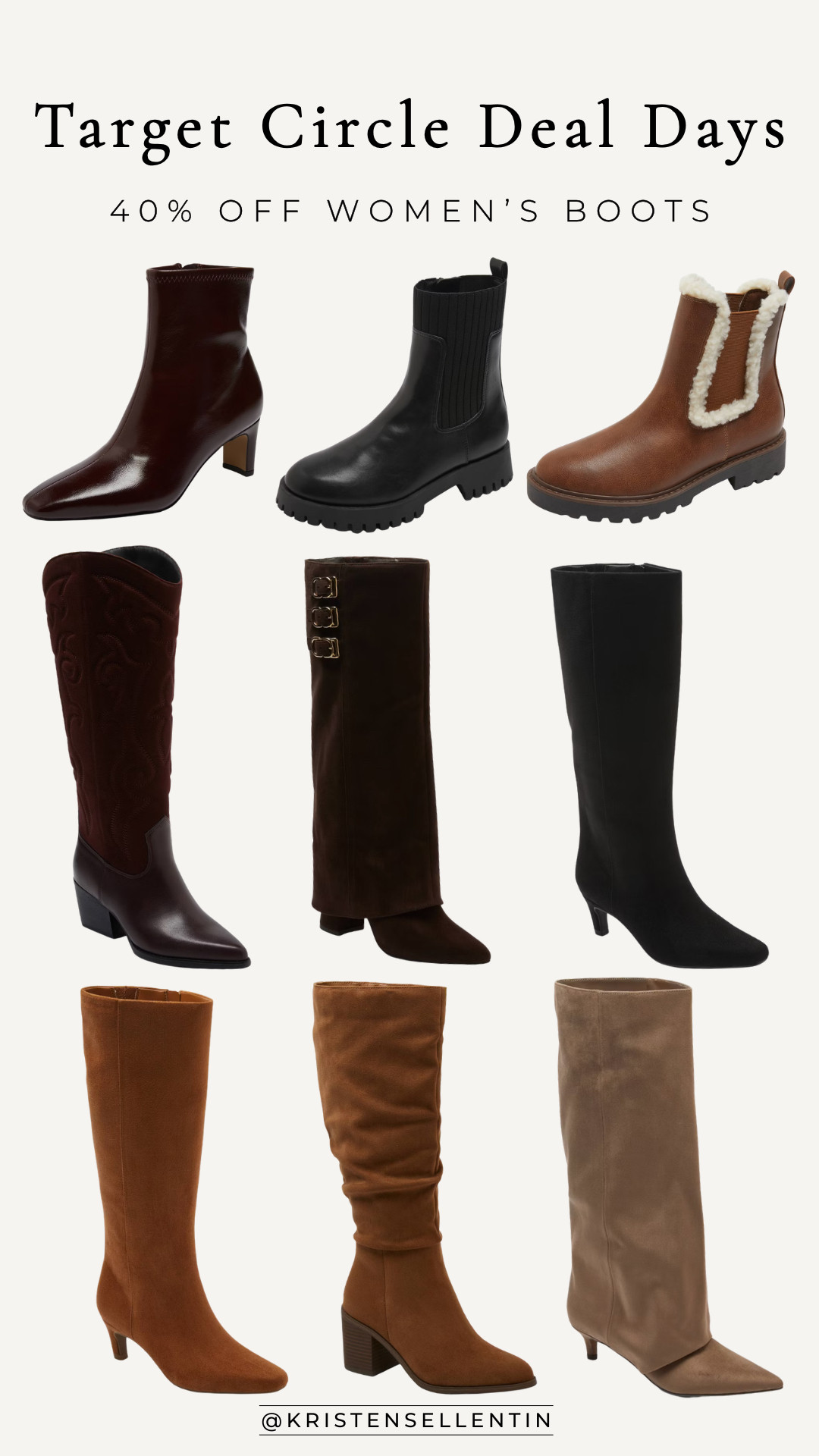 Target Circle Deal Days! 40% off women's boots! 

 #LTKmomlife #LTKSeasonal #LTKSaleAlert