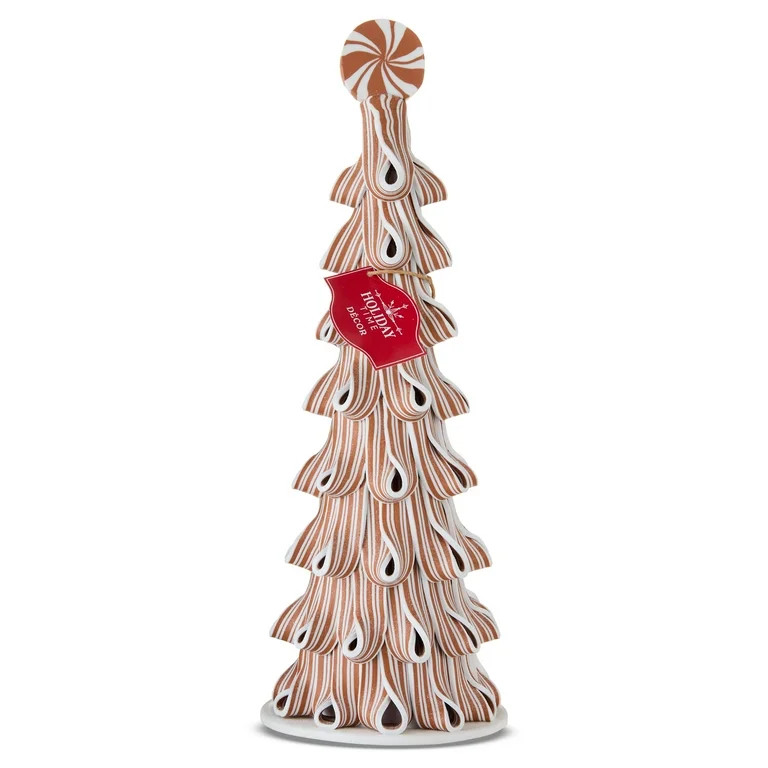 Peppermint Candy Tree Christmas Decoration, Multicolor, 14", by Holiday Time | Walmart (US)