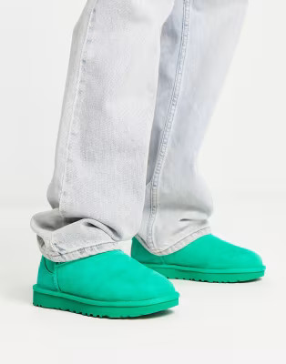 UGG classic ultra mini boots in emerald green | ASOS (Global)