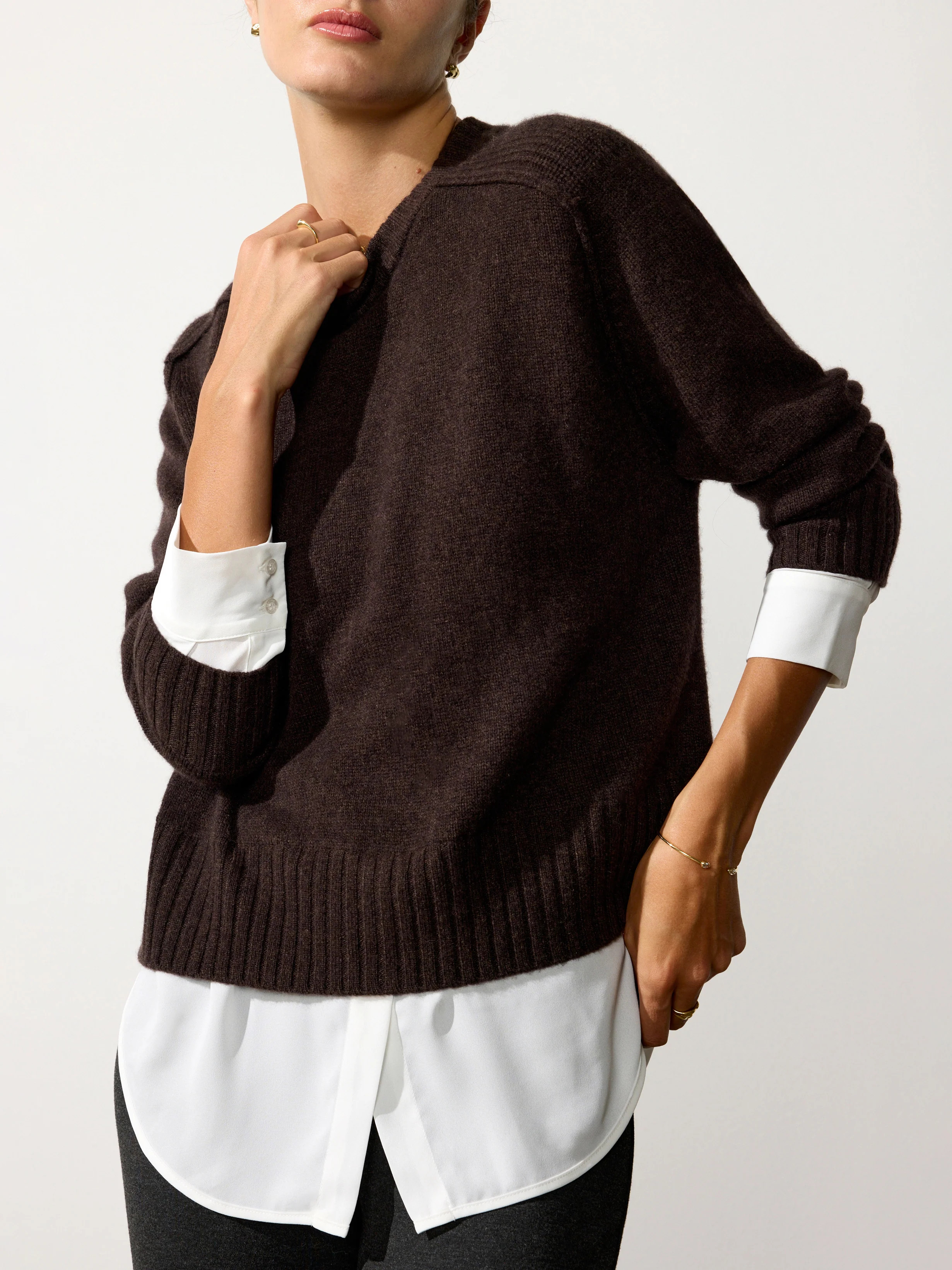 Women's Parson Crew Looker in Carob Mélange | Brochu Walker | Brochu Walker
