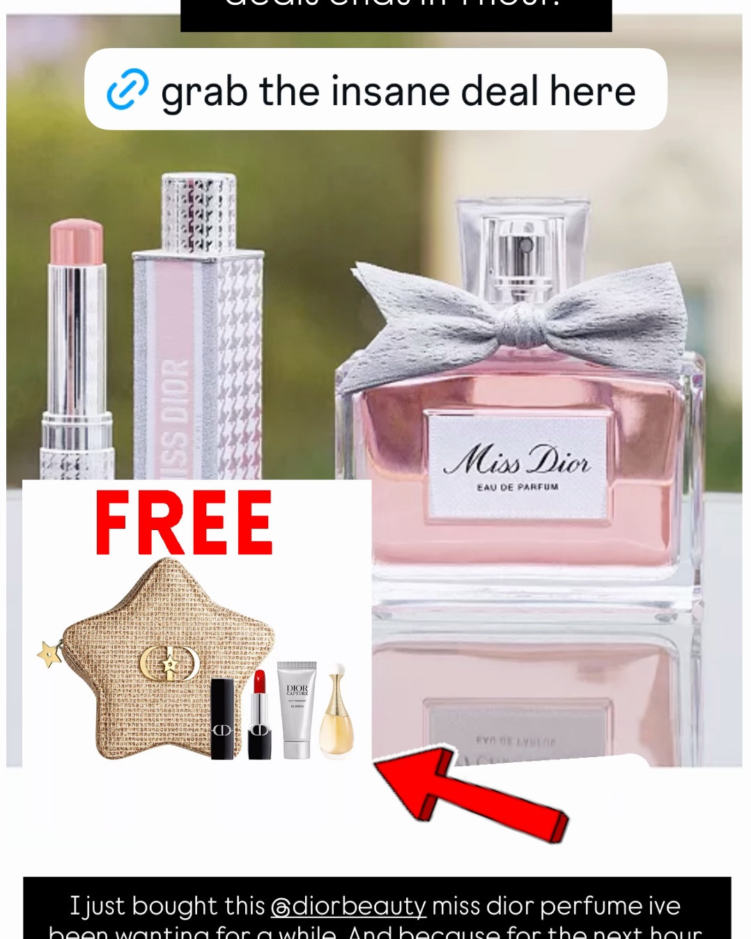 Free bag with lipstick and perfume with any dior purchase of $200

✅✅Click on the link, add any dior perfume or beauty product and have your total be $200+ to score this free dior bag with goodies!



#LTKGiftGuide #LTKHoliday #LTKCyberWeek