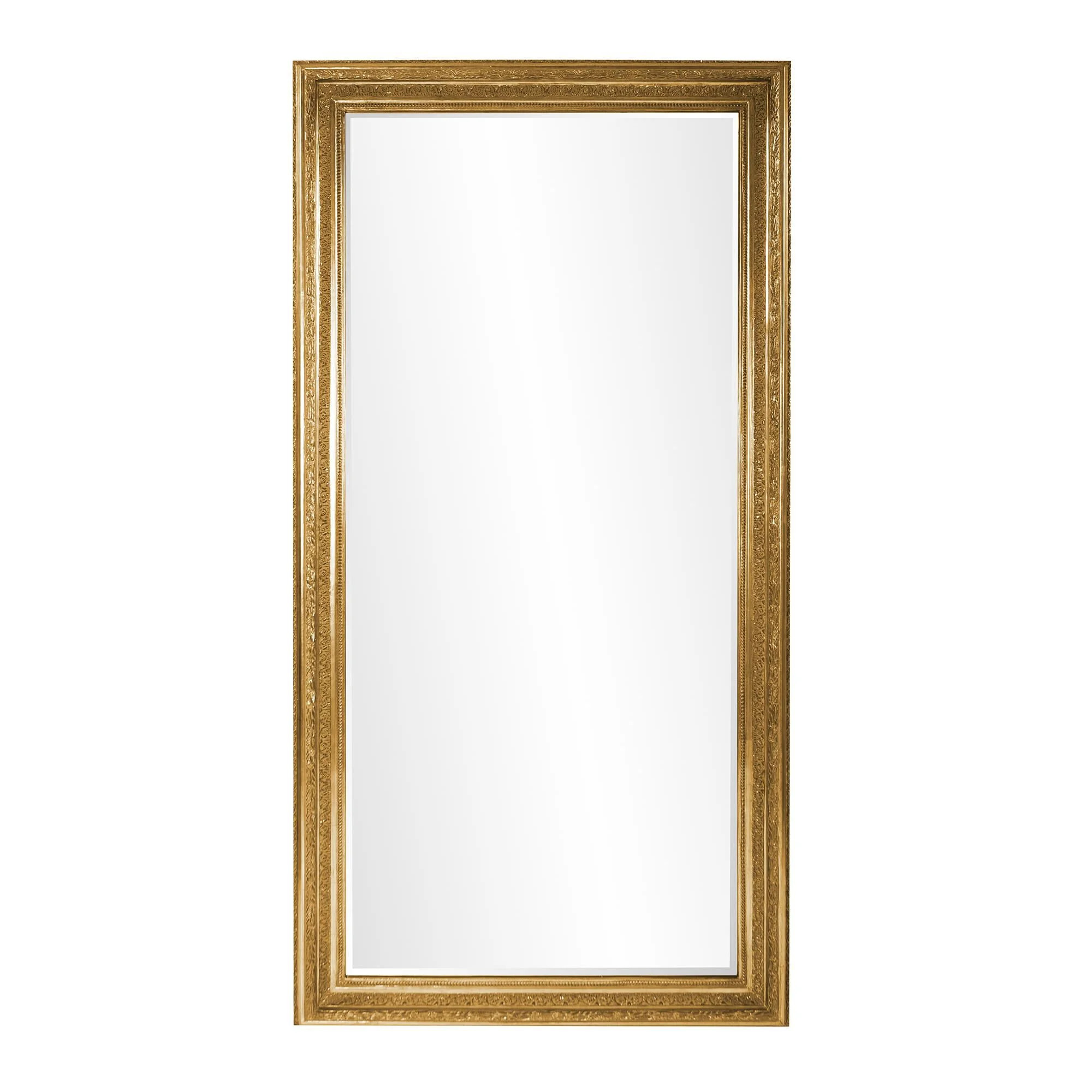 Nancy Gold Floor Mirror Floor Mirror by Howard Elliott Collection | 1800 Lighting