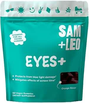 Vision & Eye Vitamin Gummies for Kids & Teens - Lutein, Zeaxanthin, Vitamin A & More - All Natura... | Amazon (US)