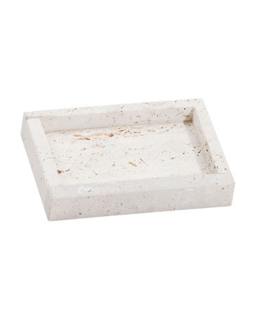 Travertine Soap Dish | TJ Maxx